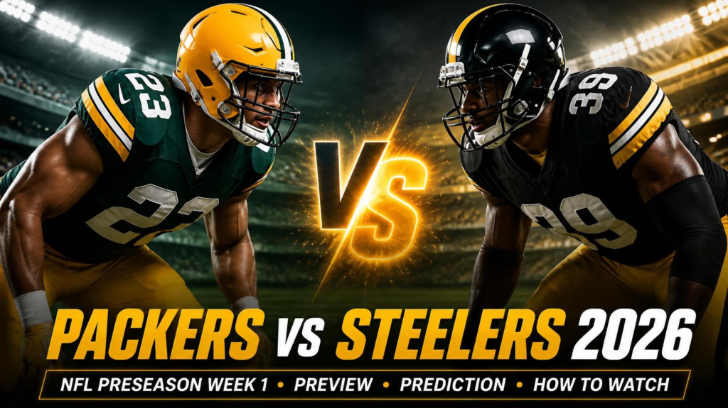 Packers vs Steelers 2026 NFL Preseason Week 1 Preview, Prediction and How to Watch